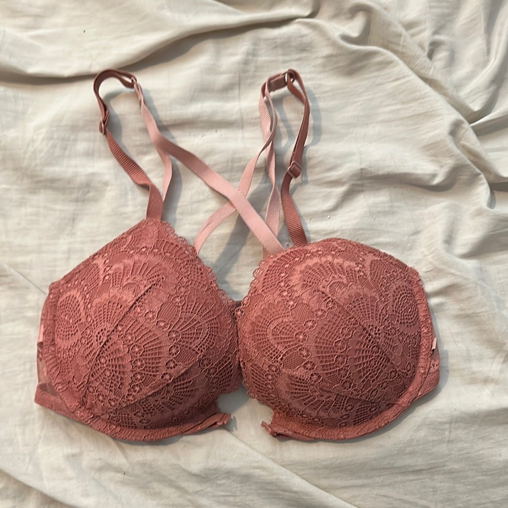Victoria's Secret Pink Lace Bra with Molded Cups